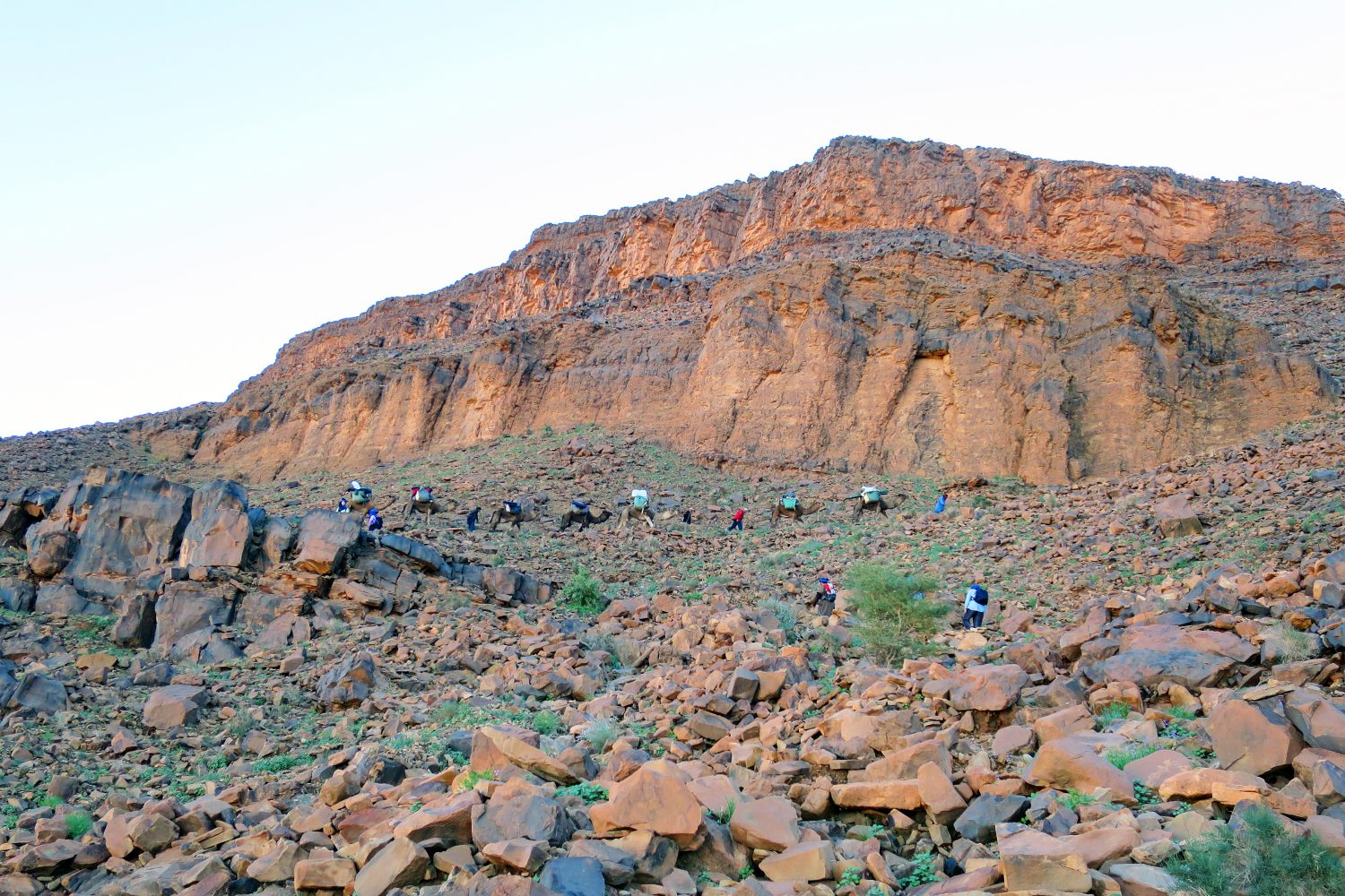 Wandern in der Sahara in Marokko