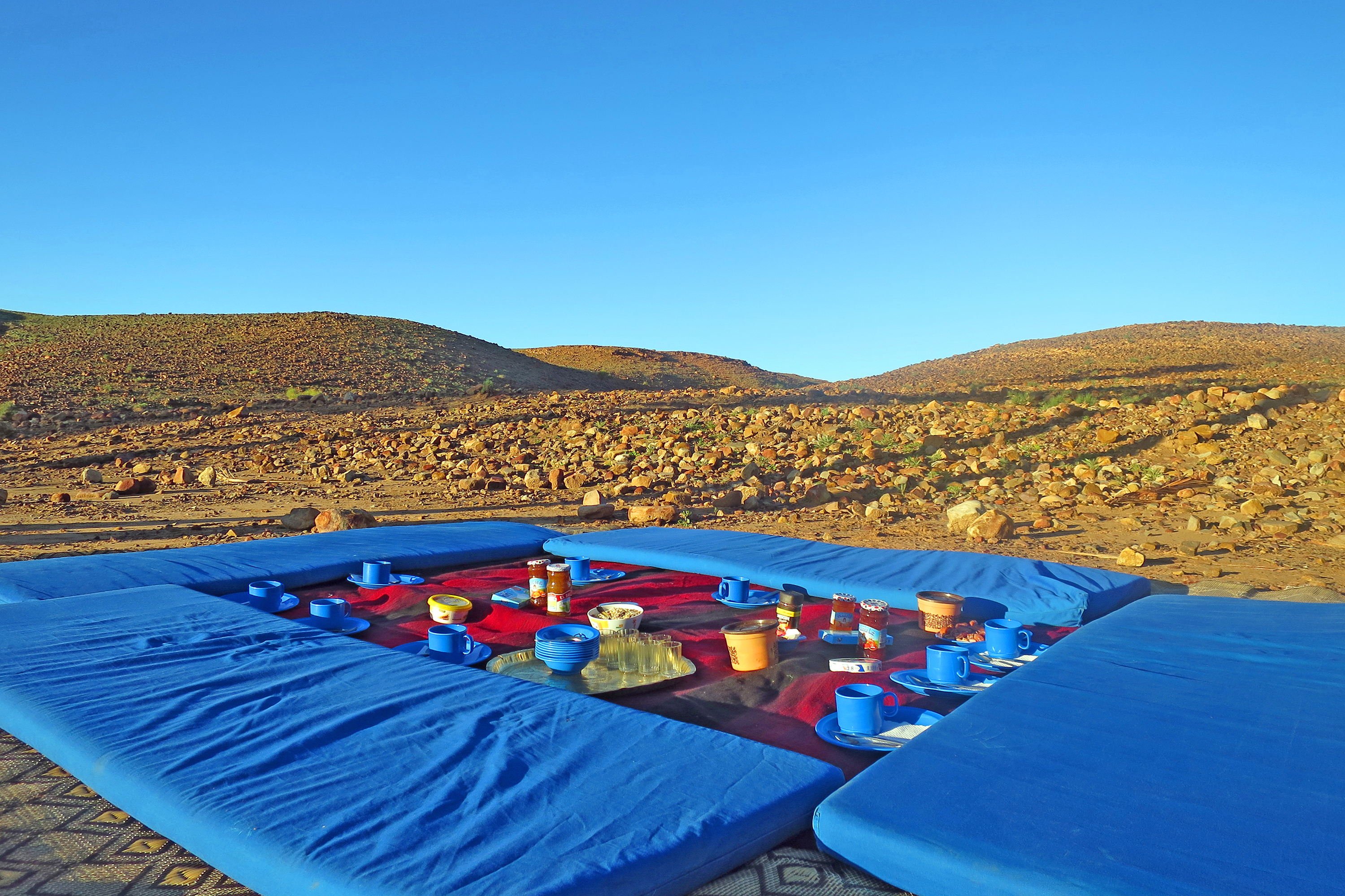 Wandern in der Sahara in Marokko