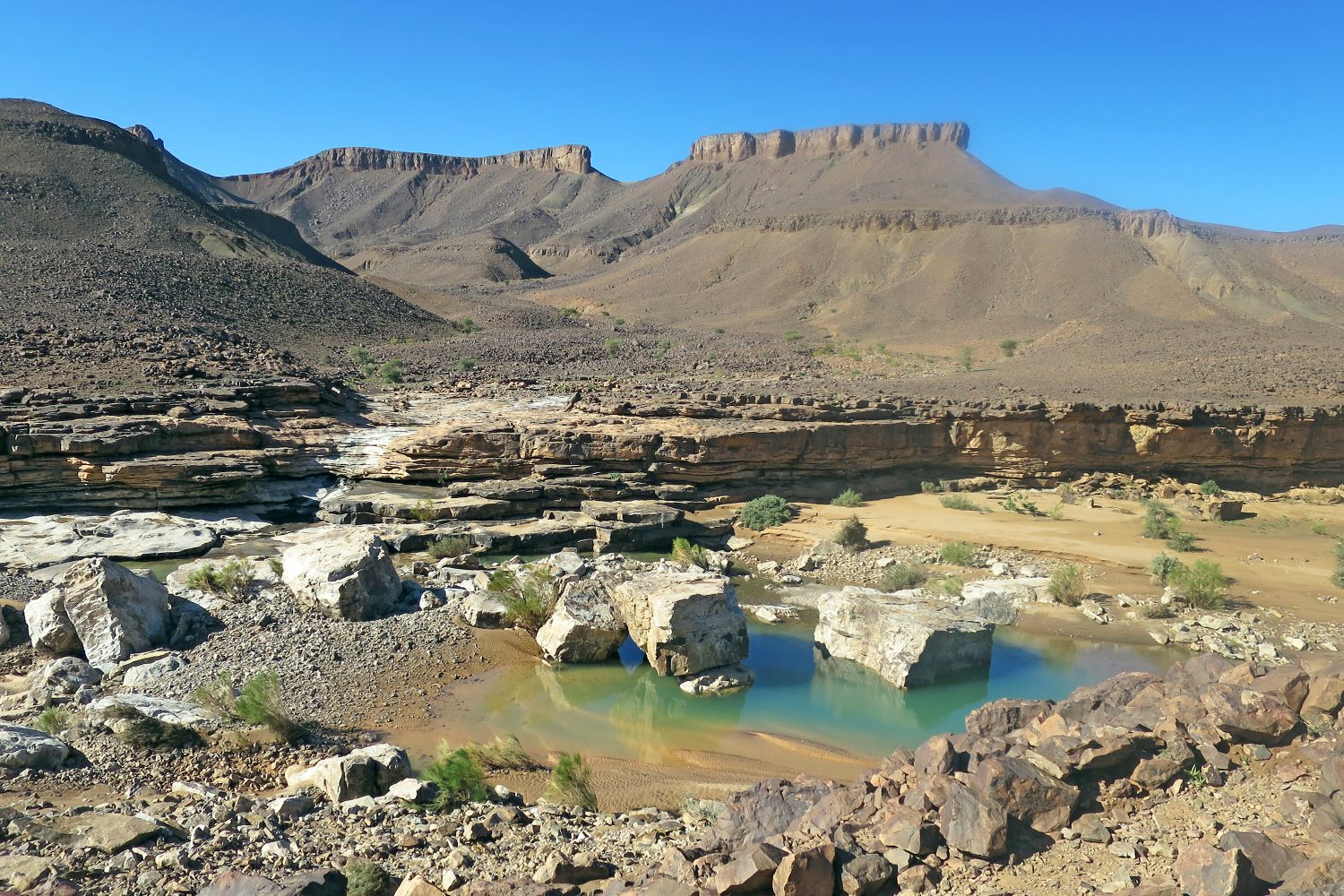 Wandern in der Sahara in Marokko