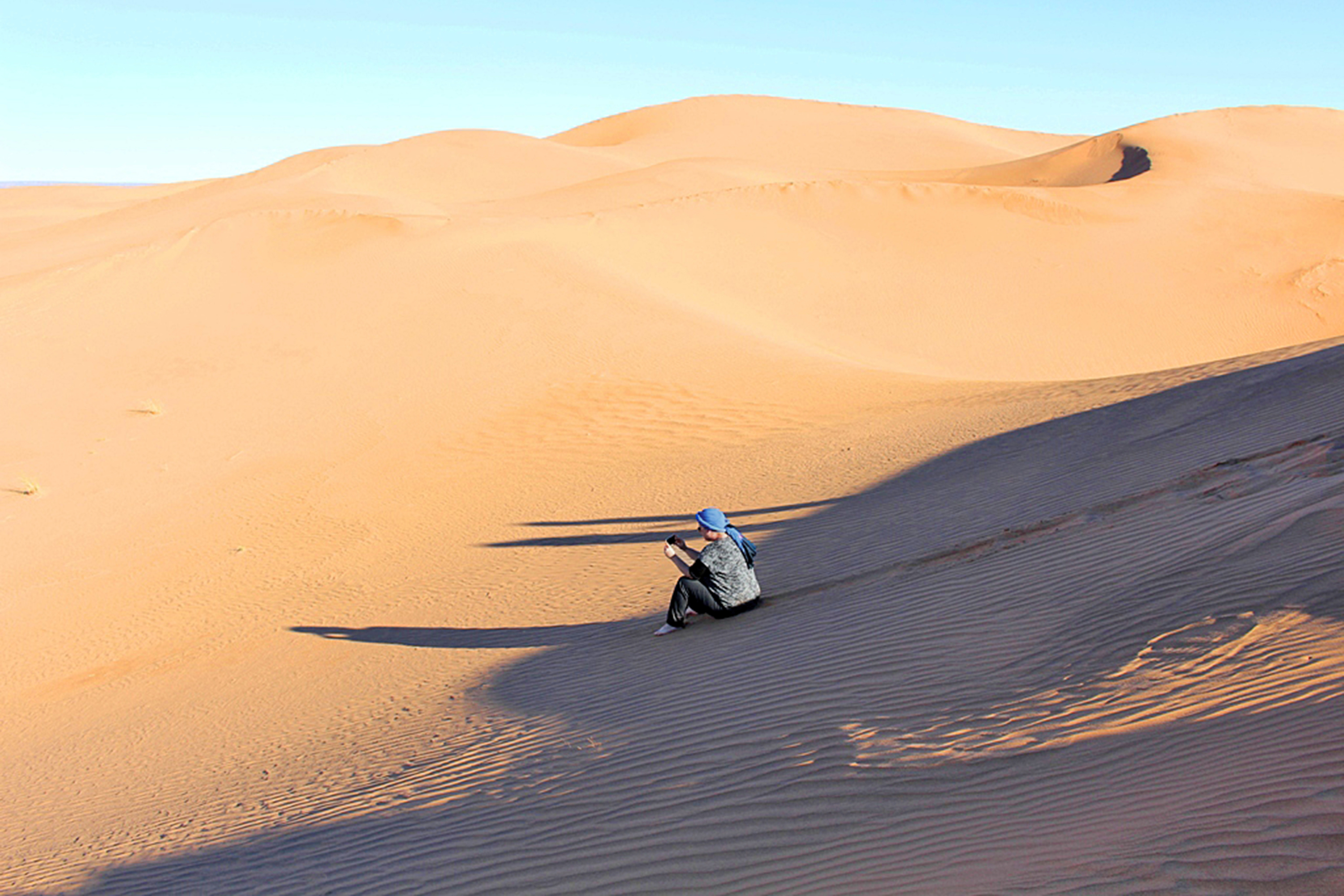 Wandern in der Sahara in Marokko