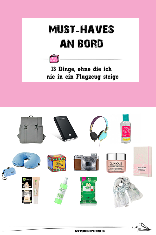 Must-Haves an Bord: 13 Dinge, ohne die ich nie in ein Flugzeug steige