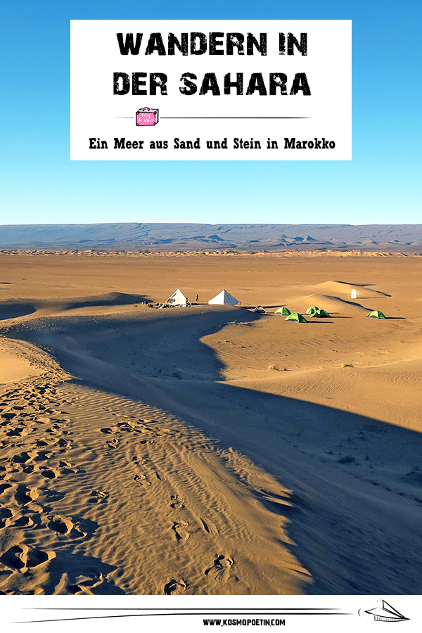 Wandern in der Sahara: Ein Meer aus Sand und Stein in Marokko